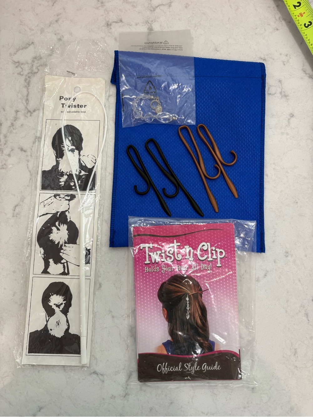 Hair accessories to add a fancy ponytail or twist n clip with beads